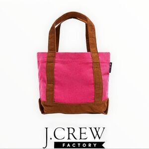 J CREW FACTORY | Fuchsia | CORDUROY MINI TOTE BAG